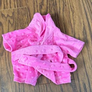 Build-A-Bear Pink Plush Robe
